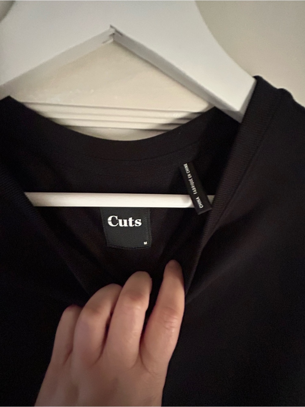 Cuts Clothing Black Short Sleeve Crew T-Shirt